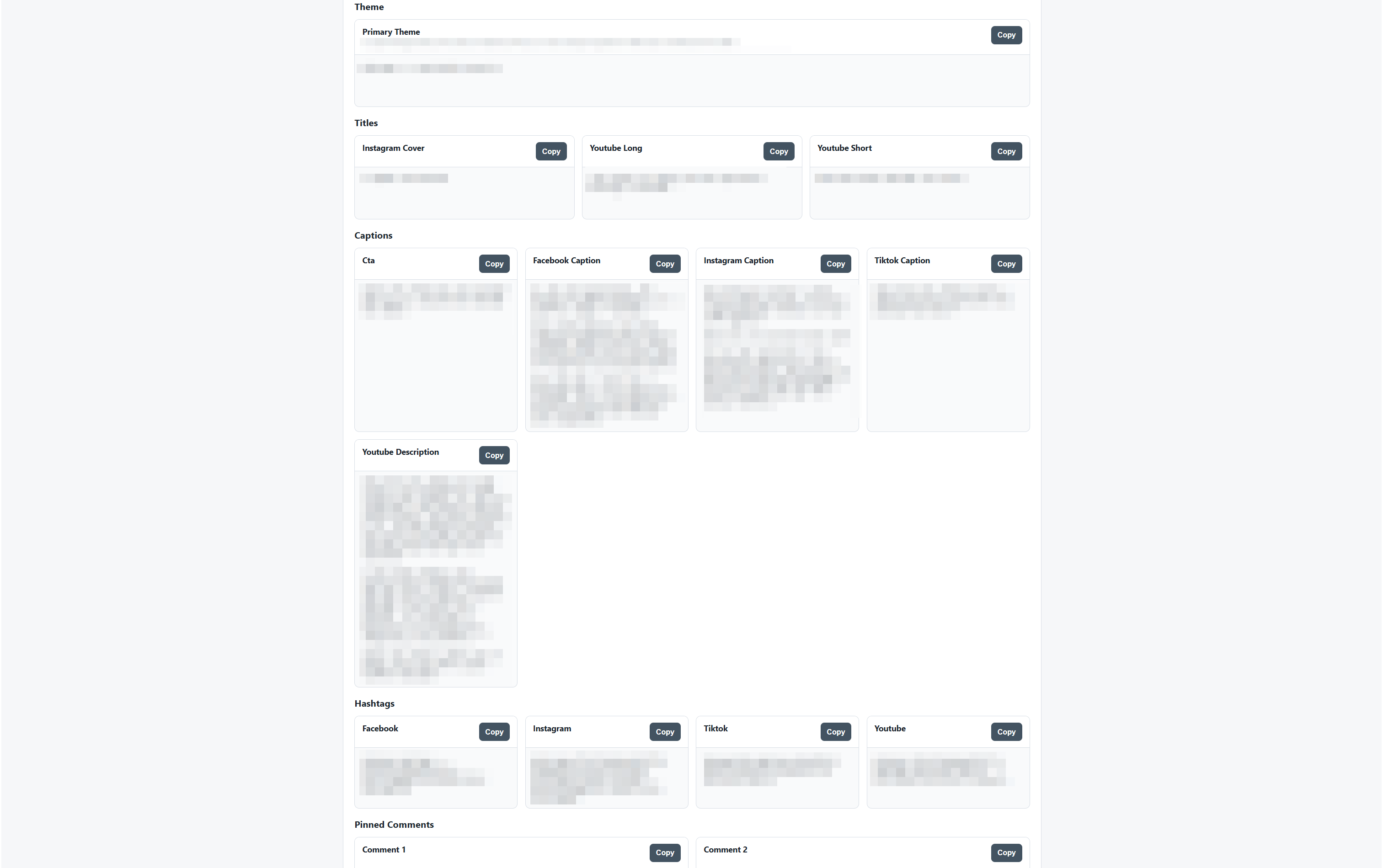 Video pipeline render outputs